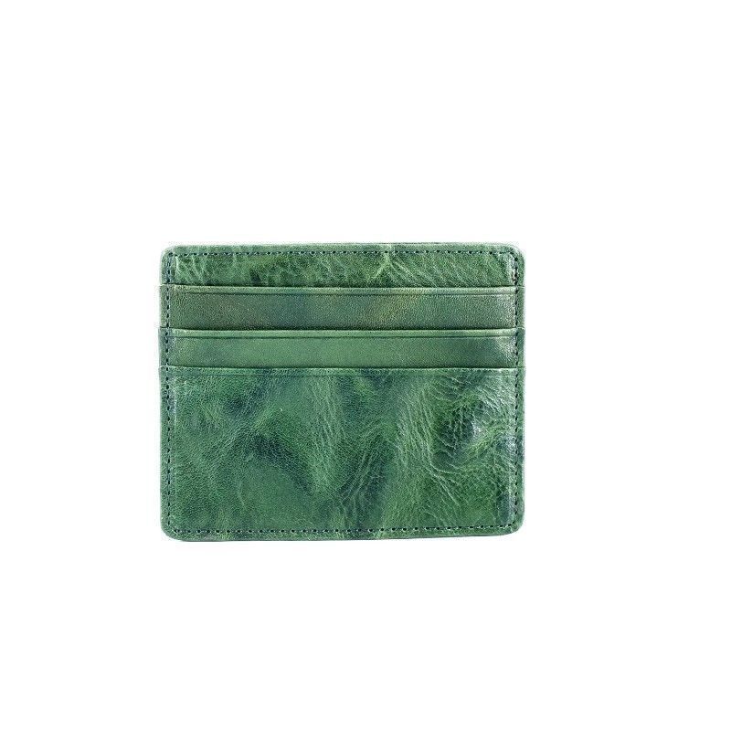 Retro Card Holder Large Capacity Oil-waxed Leather For Drivers License And ID 5 Retro Card Holder Large Capacity Oil-waxed Leather For Drivers License And ID - Image 5