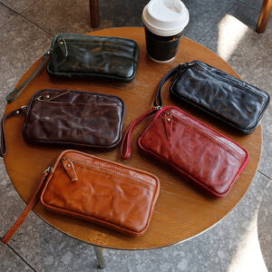 Retro Genuine Leather Women's Wallet Clutch Bag