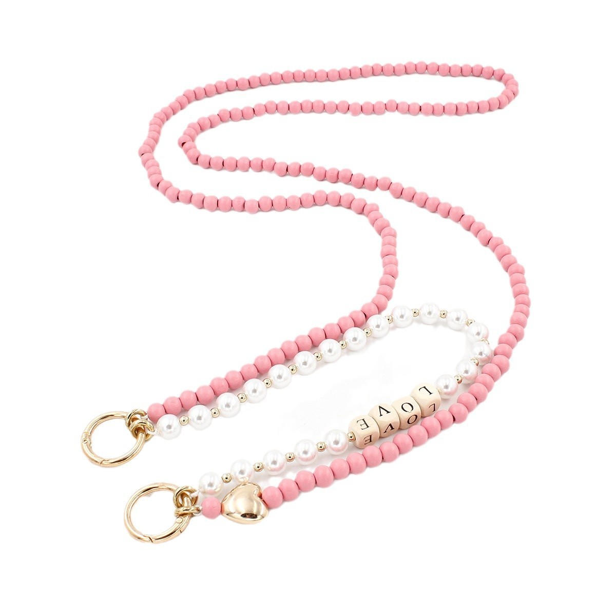 Wooden Bead Bag Chain Letter Double Layer 2 Wooden Bead Bag Chain Letter Double Layer - Image 2