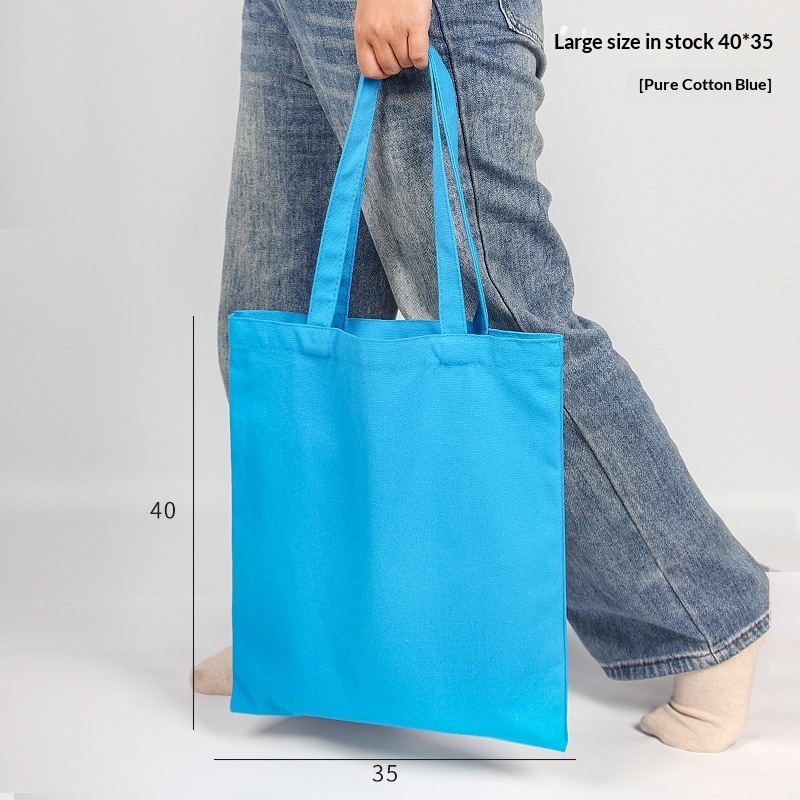 Pure Cotton Colored Portable Canvas Bag 6 Pure Cotton Colored Portable Canvas Bag - Image 6