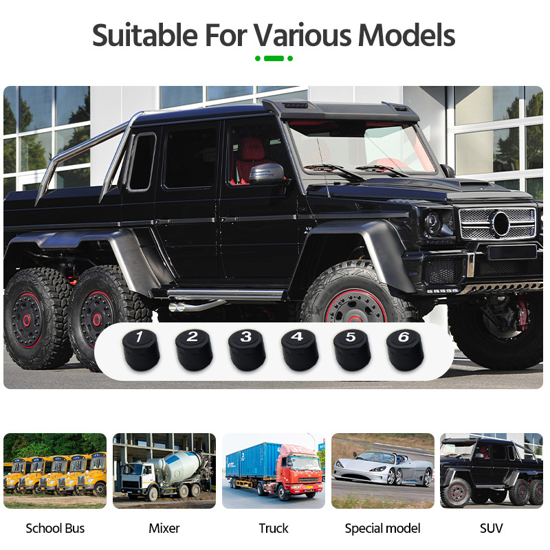 Solar External Tire Pressure Monitor 6 Tire RV Trucks 4 Solar External Tire Pressure Monitor 6 Tire RV Trucks - Image 4