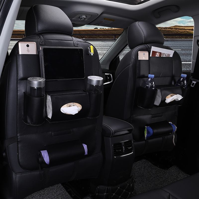 Multifunctional Car Seat Back Leather Folding 5 Multifunctional Car Seat Back Leather Folding - Image 5