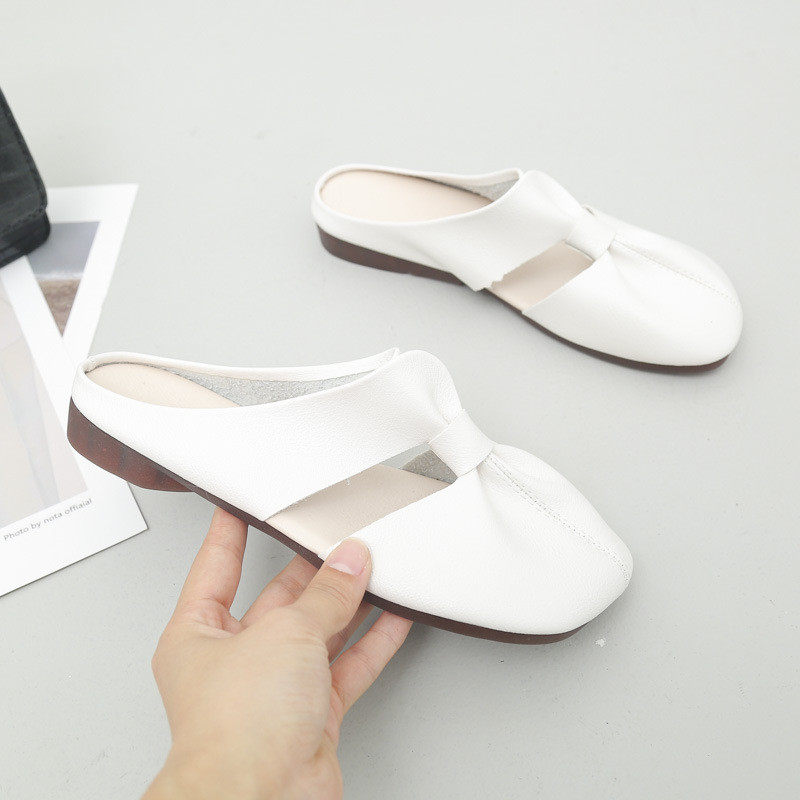 Flat Soled Casual Closed-Toe Half Slippers 6 Flat Soled Casual Closed-Toe Half Slippers - Image 6