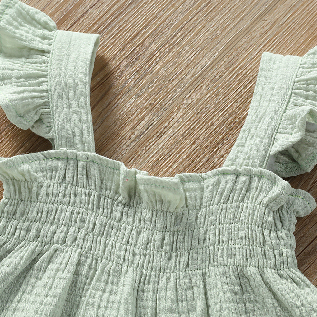 Girls' Solid Color Sling Top Suit 4 Girls' Solid Color Sling Top Suit - Image 4