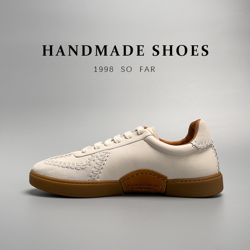 Baseball Low-cut Genuine Leather Sneakers 5 Baseball Low-cut Genuine Leather Sneakers - Image 5