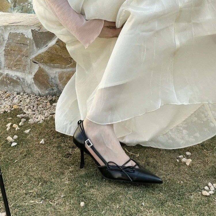 Black Pointed Toe Pumps High Heels 3 Black Pointed Toe Pumps High Heels - Image 3