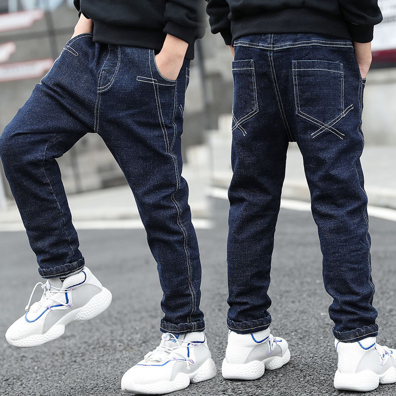Boys Jeans One-piece Velvet 8 Boys Jeans One-piece Velvet - Image 8