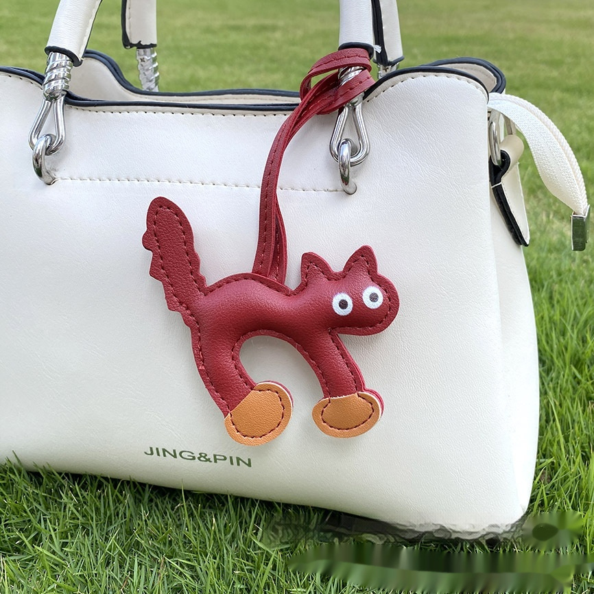 Mini CAT Leather Bag Pendant 4 Mini CAT Leather Bag Pendant - Image 4