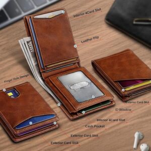 Multifunctional Anti-Theft Retro Card Holder Wallet With Multiple Card Slots For Men