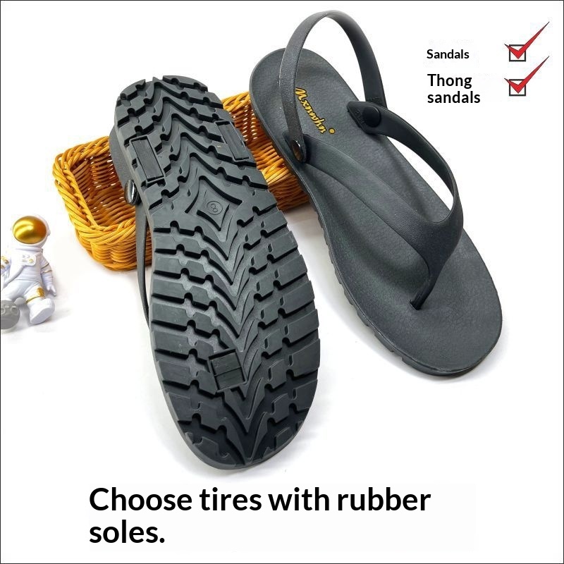 Thai Men's Sandals Tire-rubber Flip-flops 4 Thai Men's Sandals Tire-rubber Flip-flops - Image 4