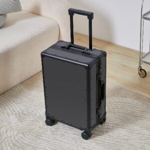 Carbon-fiber Suitcase With Aluminum Frame Rolling Luggage