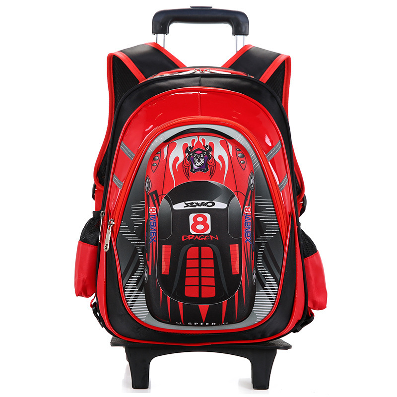 Boy Detachable Trolley Schoolbag to Reduces The Burden 4 Boy Detachable Trolley Schoolbag to Reduces The Burden - Image 4