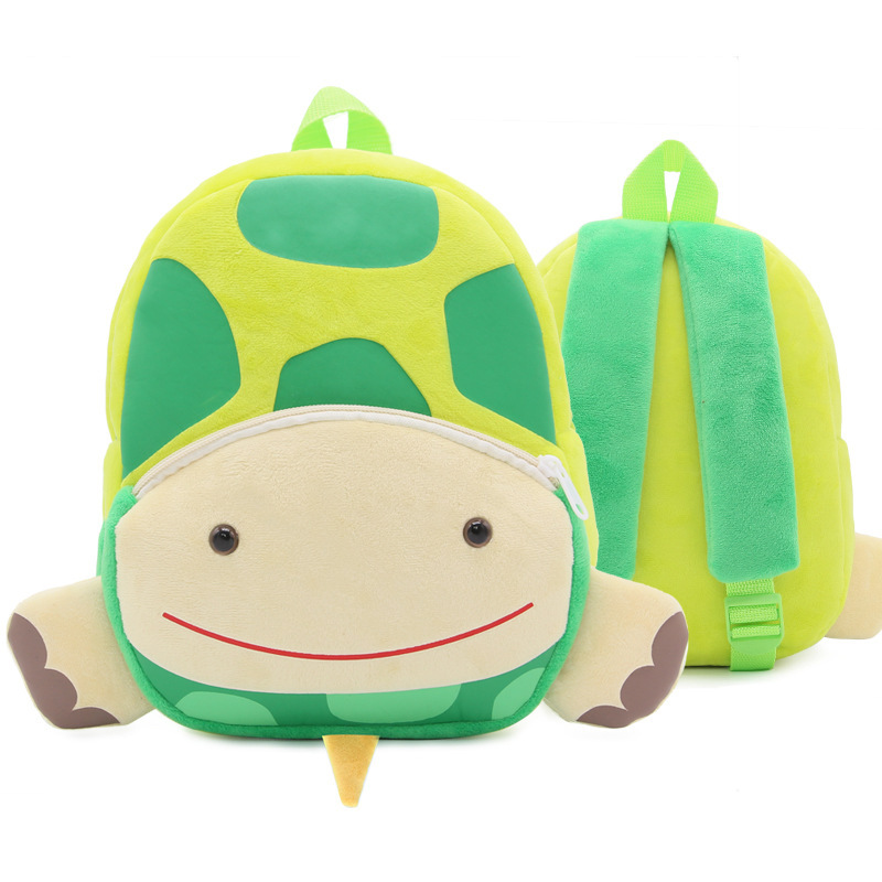 Cute Zoo Children's Schoolbag Backpack Plush Animal Turtle 2 Cute Zoo Children's Schoolbag Backpack Plush Animal Turtle - Image 2