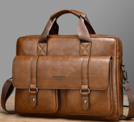 Men's Business Large-Capacity Shoulder Crossbody Simple Briefcase 9 Men's Business Large-Capacity Shoulder Crossbody Simple Briefcase - Image 9