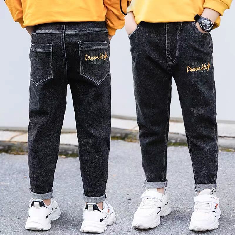 Boys Jeans One-piece Velvet 10 Boys Jeans One-piece Velvet - Image 10