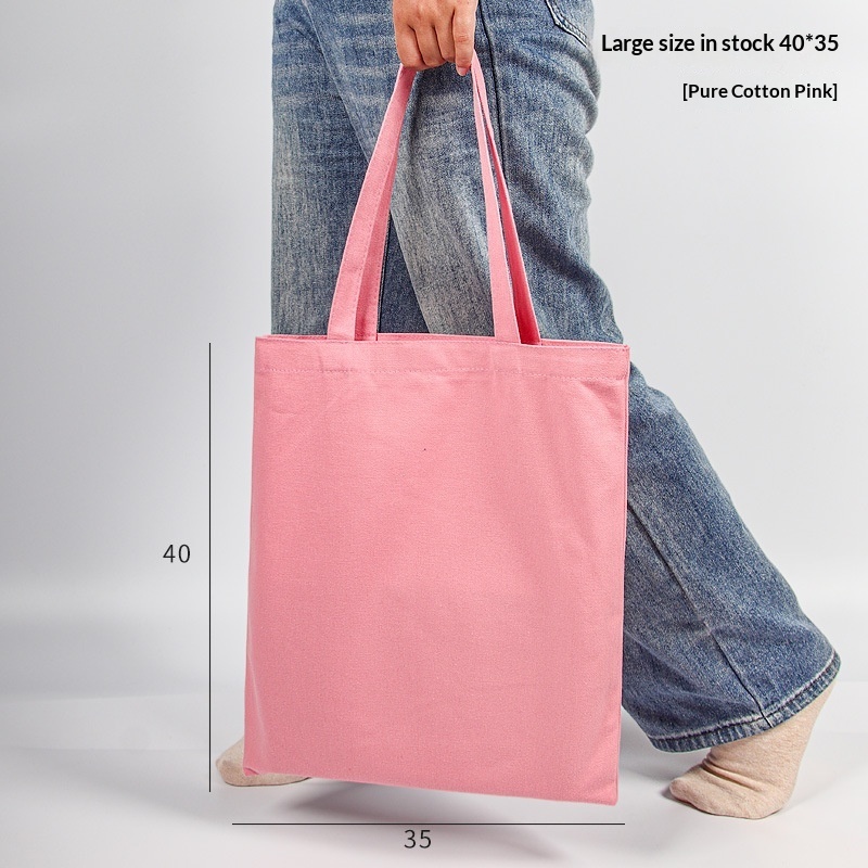 Pure Cotton Colored Portable Canvas Bag 9 Pure Cotton Colored Portable Canvas Bag - Image 9