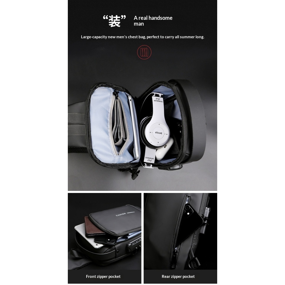 Men's Password-protected Security Backpack, shoulder Bag 3 Men's Password-protected Security Backpack, shoulder Bag - Image 3