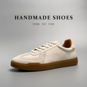 Baseball Low-cut Genuine Leather Sneakers