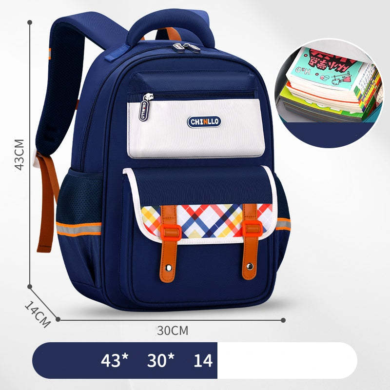 School bag for Students 1-6 Grade Large Capacity Ridge Protection Backpack 10 School bag for Students 1-6 Grade Large Capacity Ridge Protection Backpack - Image 10