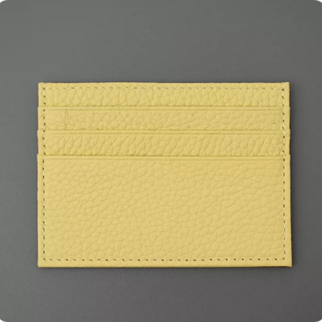 Simple, and Exquisite One-piece Card Holder Made Of Top-grain Cowhide. 6 Simple, and Exquisite One-piece Card Holder Made Of Top-grain Cowhide. - Image 6