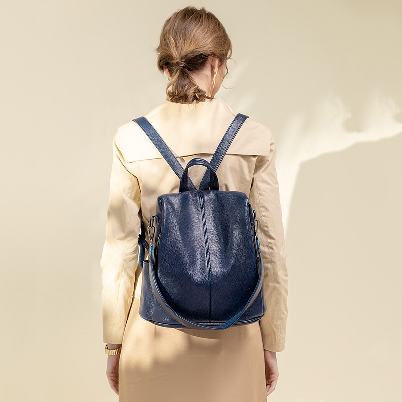 Large-Capacity Anti-Theft Bag Soft Leather Backpack 2 Large-Capacity Anti-Theft Bag Soft Leather Backpack - Image 2