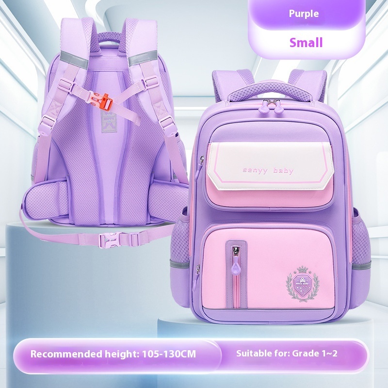 Children's Spine Protector Backpack Water-repellent Large Capacity School Bag 8 Children's Spine Protector Backpack Water-repellent Large Capacity School Bag - Image 8