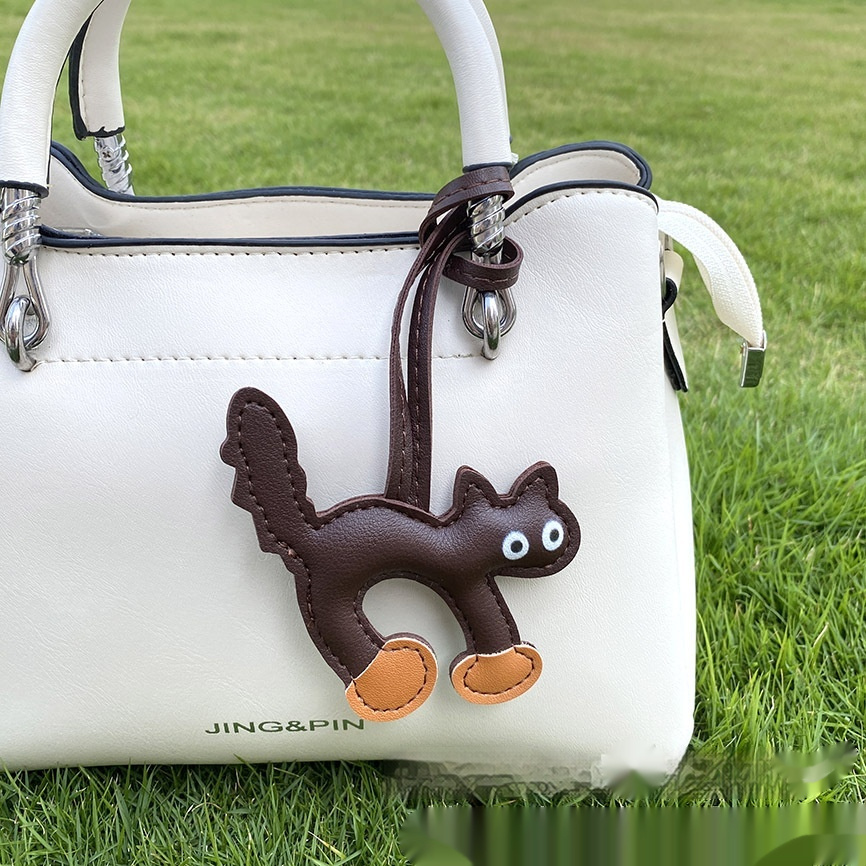 Mini CAT Leather Bag Pendant 7 Mini CAT Leather Bag Pendant - Image 7