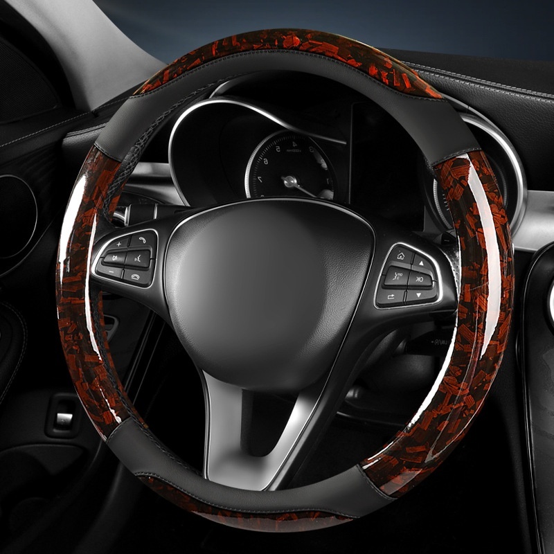 Universal Forged Carbon Fiber Car Steering Wheel Cover 1 Universal Forged Carbon Fiber Car Steering Wheel Cover