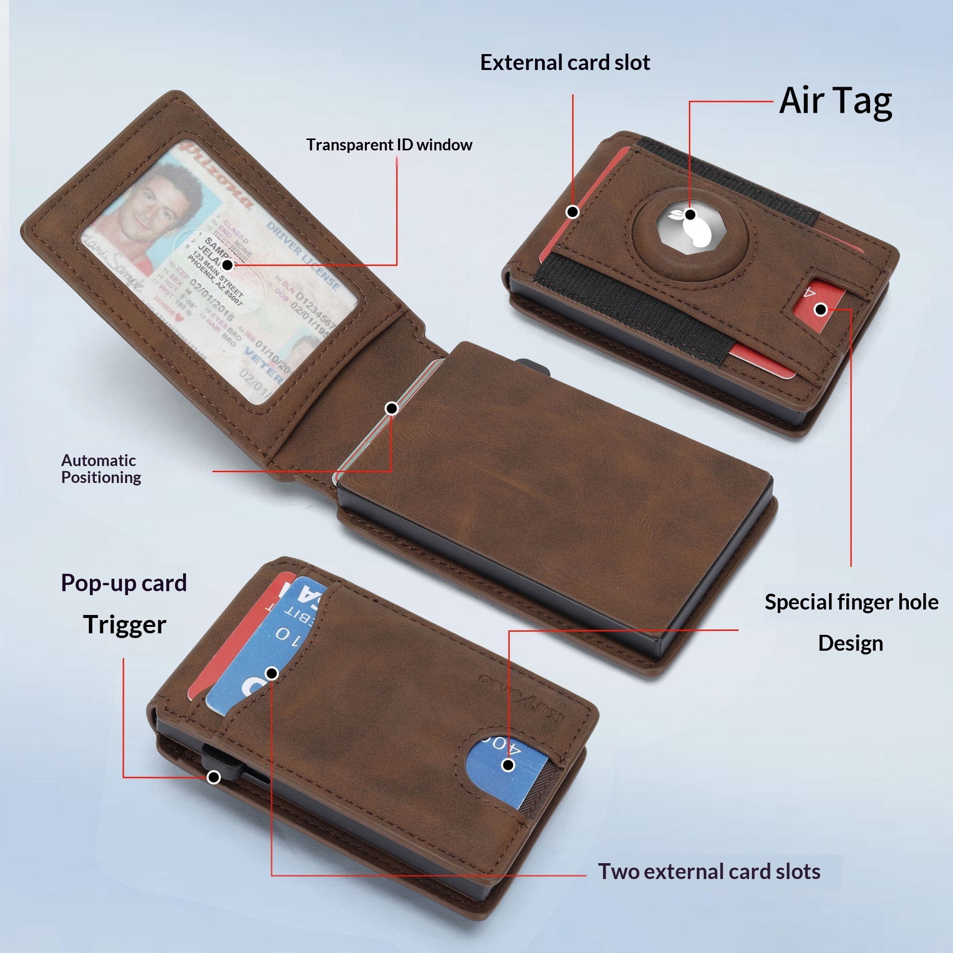 Flip-style Multi-card-slot Genuine Leather Men's Wallet 5 Flip-style Multi-card-slot Genuine Leather Men's Wallet - Image 5