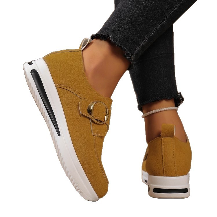 Solid-color Front-laced Casual Slip-on Shoes 7 Solid-color Front-laced Casual Slip-on Shoes - Image 7