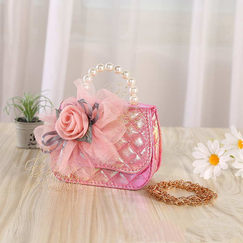 Flower Knitted Pearl Crossbody Bag 6 Flower Knitted Pearl Crossbody Bag - Image 6