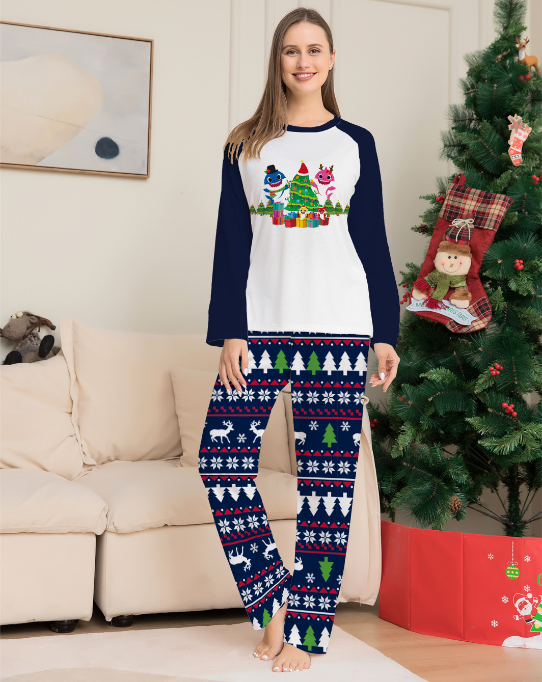 Family Matching Christmas Pajamas Set 6 Family Matching Christmas Pajamas Set - Image 6