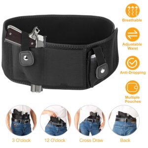 1Pc Belly Band Adjustable Waist Carry Pouch Breathable Neoprene Belt Bag