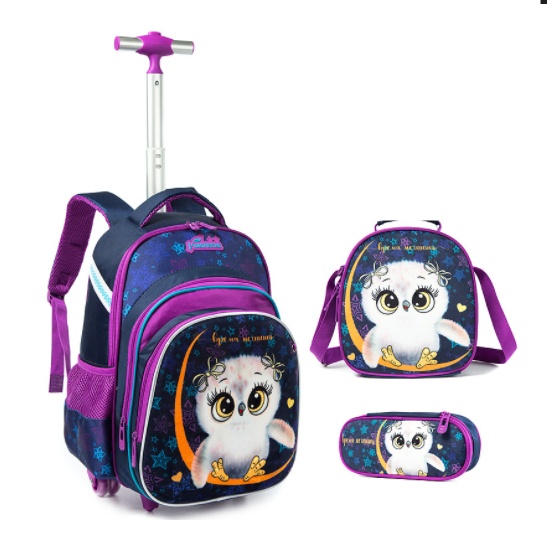 Three-piece Trolley Bag For Primary School Students 2 Three-piece Trolley Bag For Primary School Students - Image 2