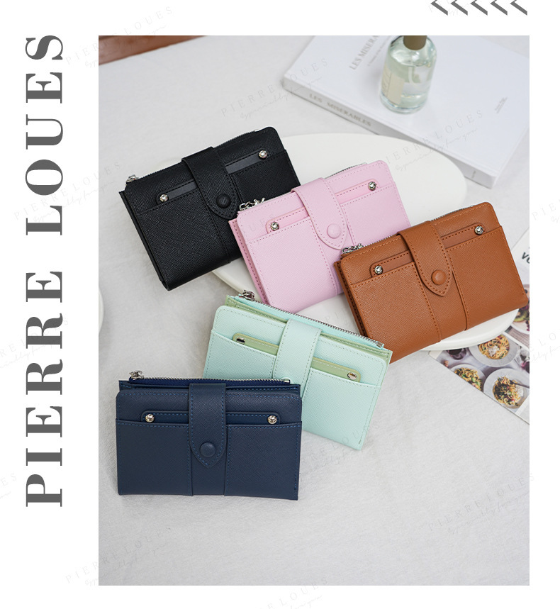 Wallet For Women Leather Wallet Bifold Multi Card Holder Organizer 8 Wallet For Women Leather Wallet Bifold Multi Card Holder Organizer - Image 8