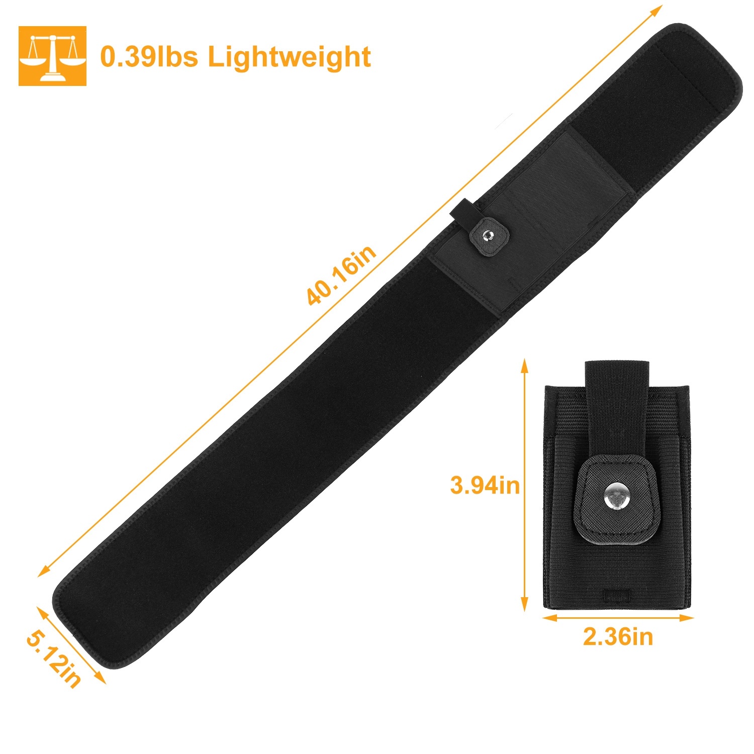 1Pc Belly Band Adjustable Waist Carry Pouch Breathable Neoprene Belt Bag 6 1Pc Belly Band Adjustable Waist Carry Pouch Breathable Neoprene Belt Bag - Image 6
