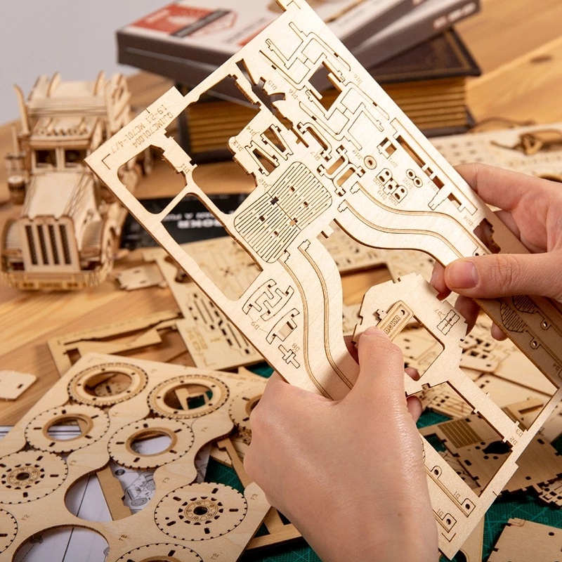 Car 3D Wooden Puzzle Game Children's Toys 2 Car 3D Wooden Puzzle Game Children's Toys - Image 2