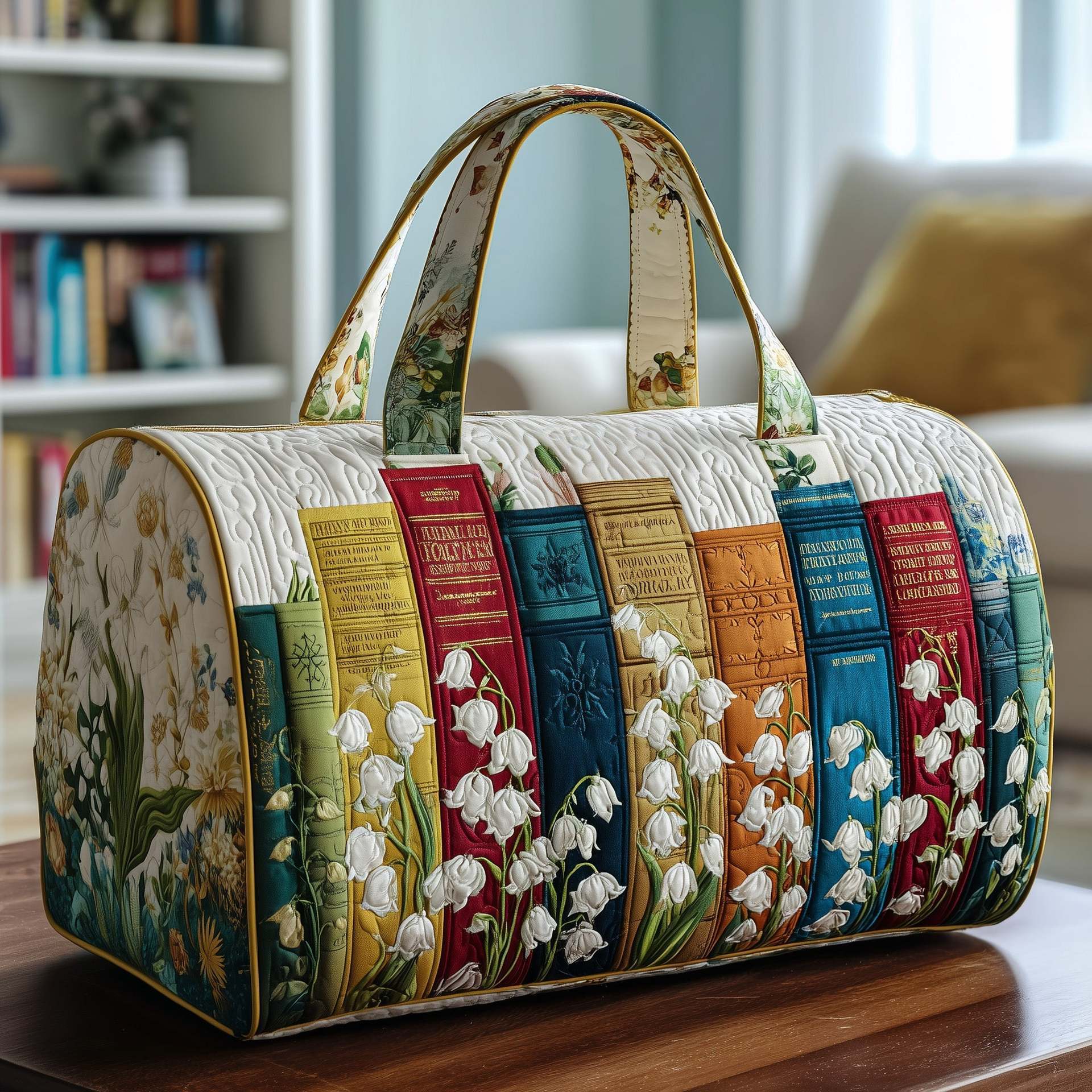 Bookwind Series Short-Distance Handheld Quilted Embroidery Travel Bag Multi-Functional 9 Bookwind Series Short-Distance Handheld Quilted Embroidery Travel Bag Multi-Functional - Image 9