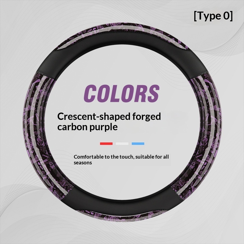 Universal Forged Carbon Fiber Car Steering Wheel Cover 8 Universal Forged Carbon Fiber Car Steering Wheel Cover - Image 8