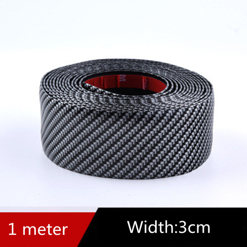 Car Carbon Fiber Pattern Door Protective Sticker 5 Car Carbon Fiber Pattern Door Protective Sticker - Image 5