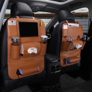 Multifunctional Car Seat Back Leather Folding