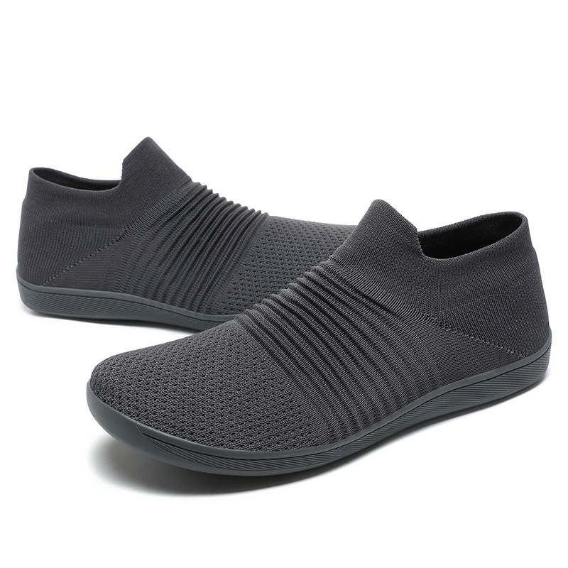 Flyknit Wide-toe Slip-on Sock Shoes Lightweight Comfortable 3 Flyknit Wide-toe Slip-on Sock Shoes Lightweight Comfortable - Image 3