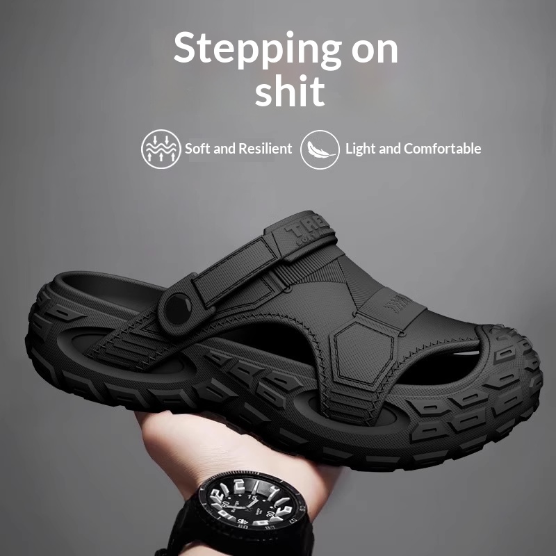 Outdoor Non-Slip Soft-Soled Closed-Toe Beach Clog Shoes 3 Outdoor Non-Slip Soft-Soled Closed-Toe Beach Clog Shoes - Image 3