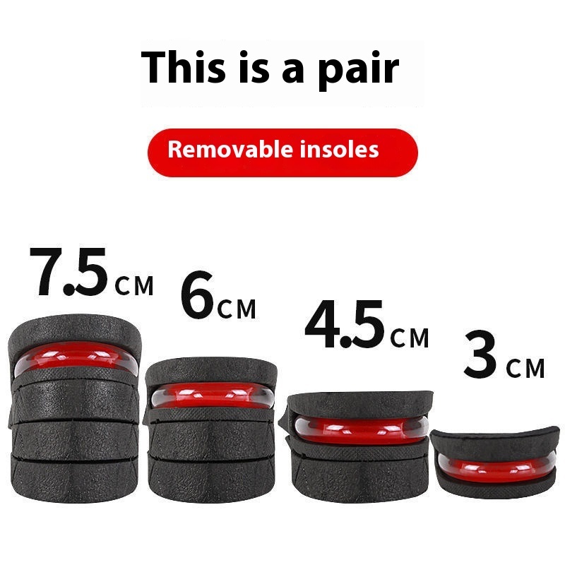 Height Increasing Insole For Women Men Sweat Absorbent 4 Height Increasing Insole For Women Men Sweat Absorbent - Image 4