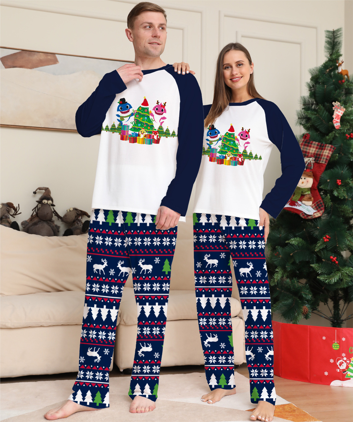 Family Matching Christmas Pajamas Set 5 Family Matching Christmas Pajamas Set - Image 5