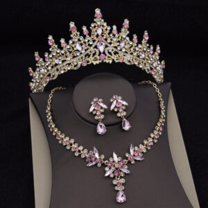 Royal Queen Bridal Jewelry Sets Luxury Tiaras Crow