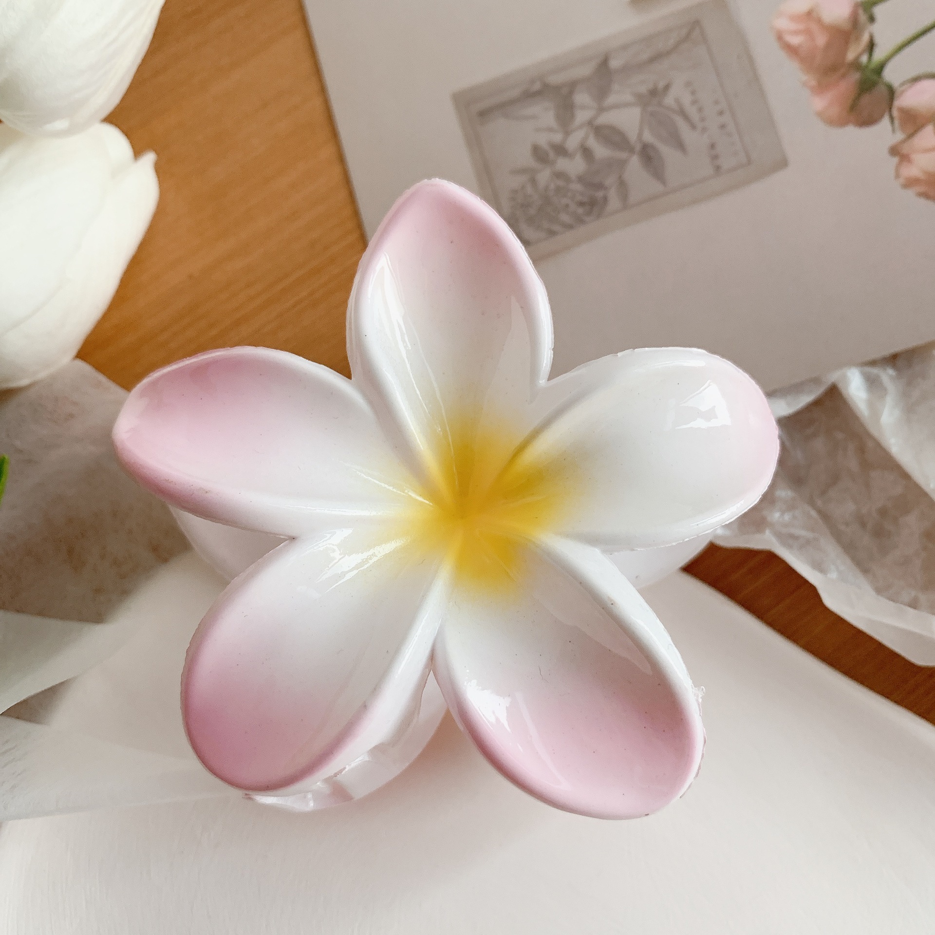 Muweordy Plumeria Hair Clips Flower Hair Clip 6 Muweordy Plumeria Hair Clips Flower Hair Clip - Image 6