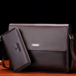 Men's Business Office And Casual Large-capacity Leather Bag