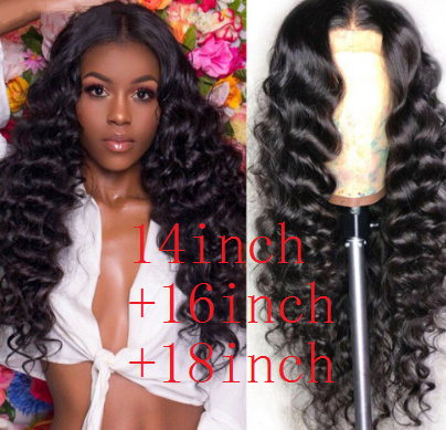 Human Hair Loose Deep Lace Frontal Wigs 13x4 Headgear 4 Human Hair Loose Deep Lace Frontal Wigs 13x4 Headgear - Image 4
