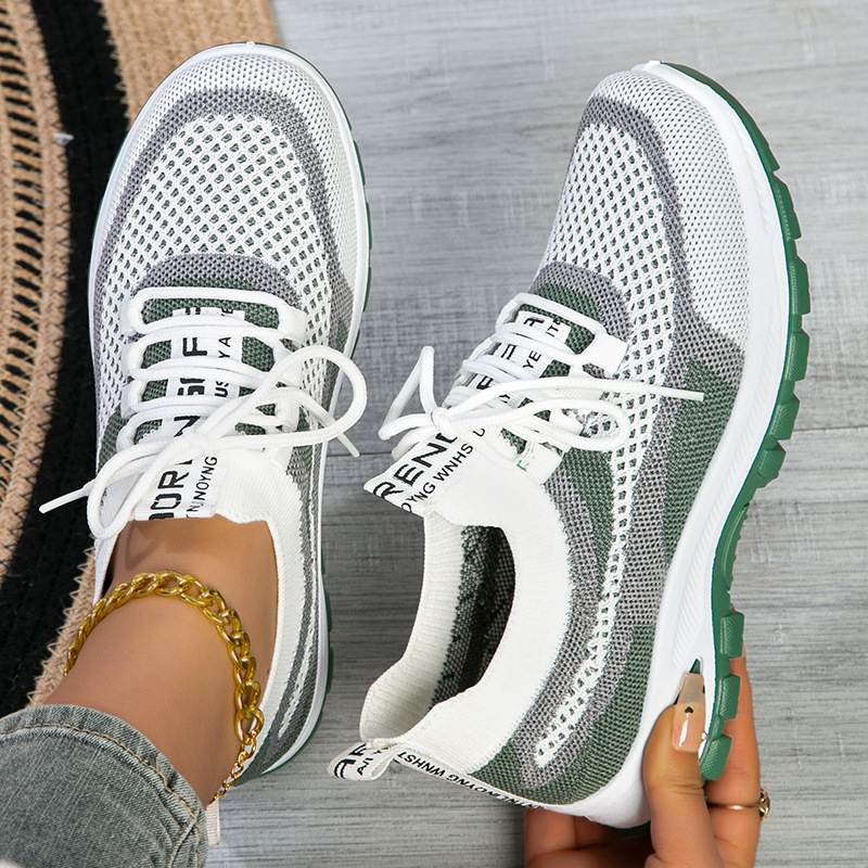 Women's Sporty Fly knit Mesh Shoes Low-cut Lightweight Casual And Versatile 6 Women's Sporty Fly knit Mesh Shoes Low-cut Lightweight Casual And Versatile - Image 6